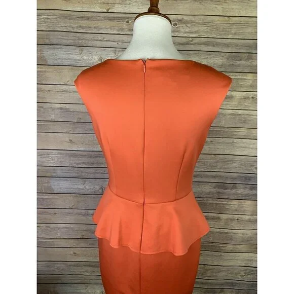 Nine West Womens 6 Dress Peplum Style Sleeveless - Picture 8 of 12